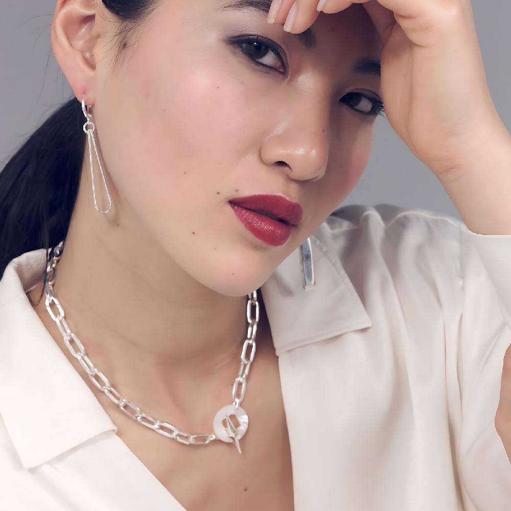 Unoaerre Collana Catena Argento Con Madreperla | UNOAERRE Gioielli