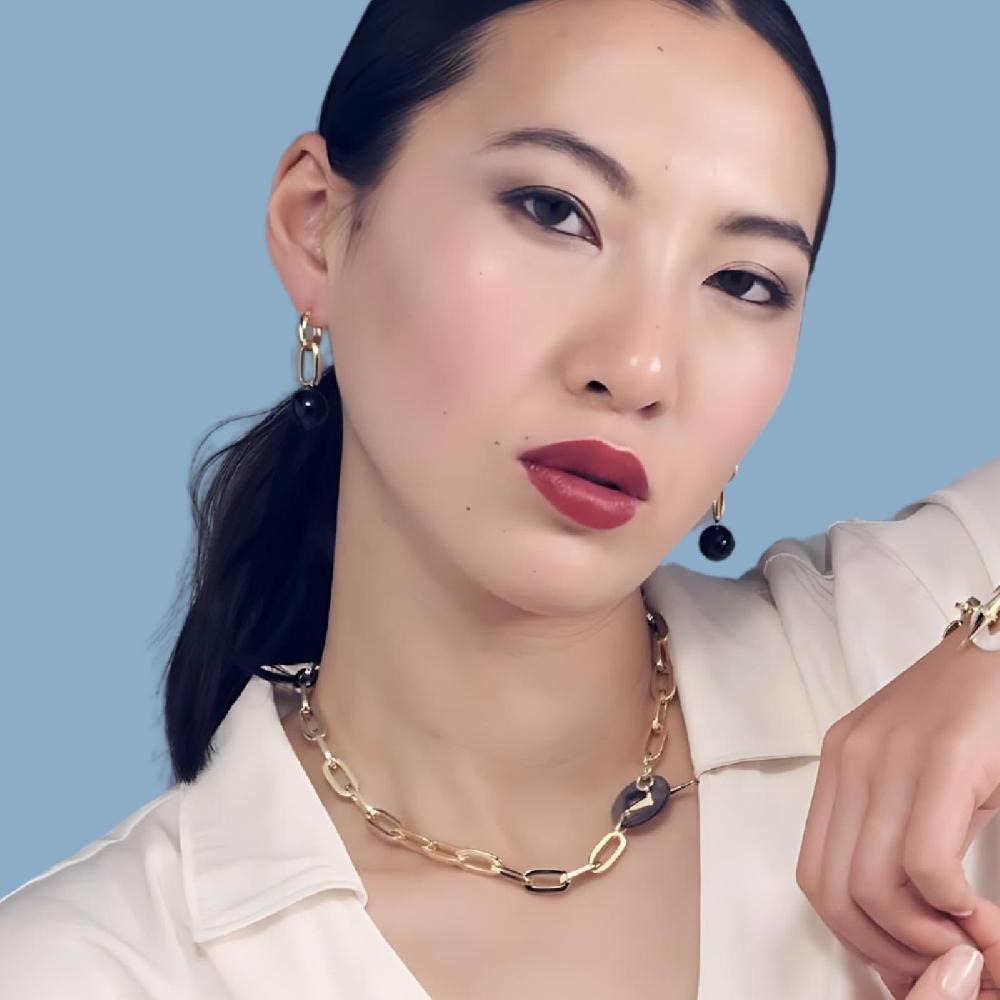 Unoaerre Collana Catena Dorata Con Madreperla | UNOAERRE Gioielli