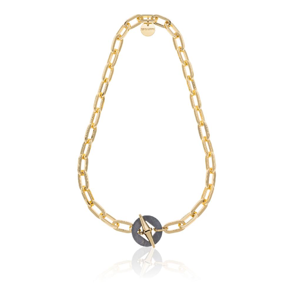 Unoaerre Collana catena dorata con madreperla | UNOAERRE Gioielli