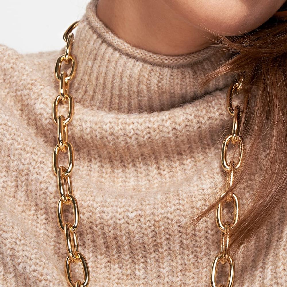 Unoaerre Collana Catena Lunga Dorata Oro | UNOAERRE Gioielli