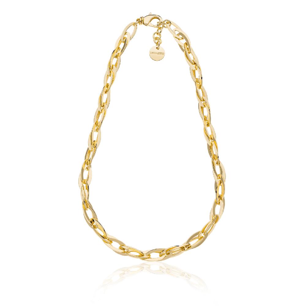 Unoaerre Collana catena navette dorata | UNOAERRE Gioielli