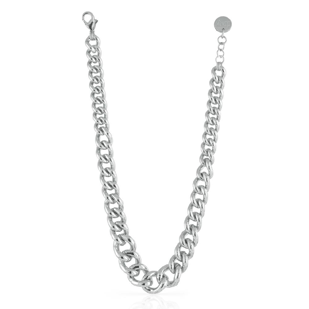 Unoaerre Collana con catena argentata in bronzo | UNOAERRE Gioielli