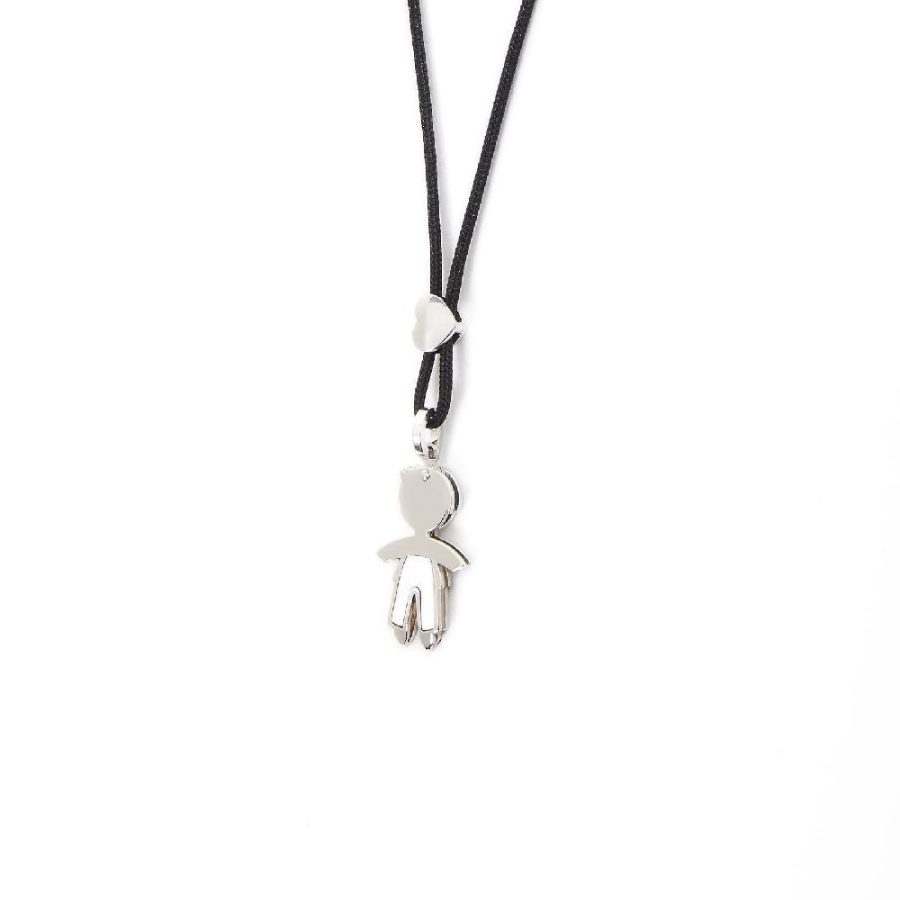 Unoaerre Collana Con Pendente In Oro Bianco E Madreperla Bimbo | UNOAERRE Gioielli