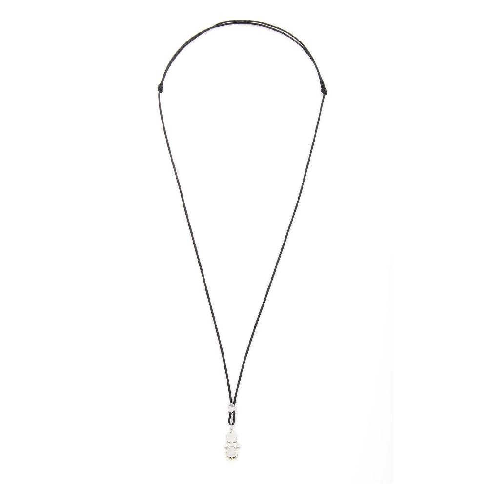 Unoaerre Collana con pendente in oro bianco e madreperla bimba | UNOAERRE Gioielli