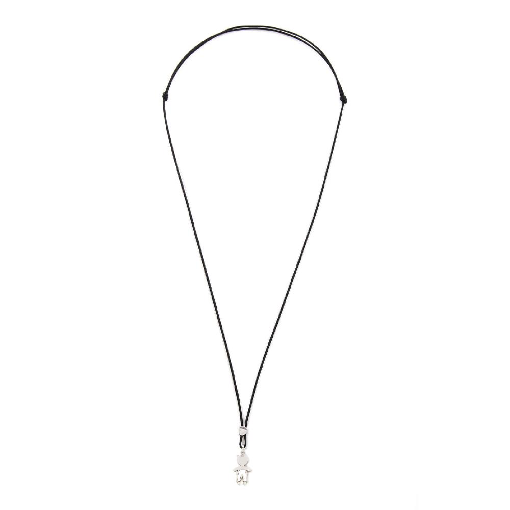 Unoaerre Collana con pendente in oro bianco e madreperla bimbo | UNOAERRE Gioielli