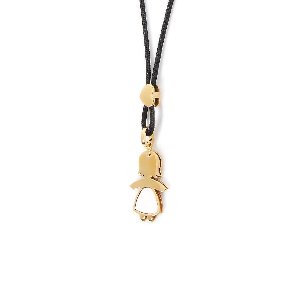 Unoaerre Collana Con Pendente In Oro E Madreperla Bimba | UNOAERRE Gioielli