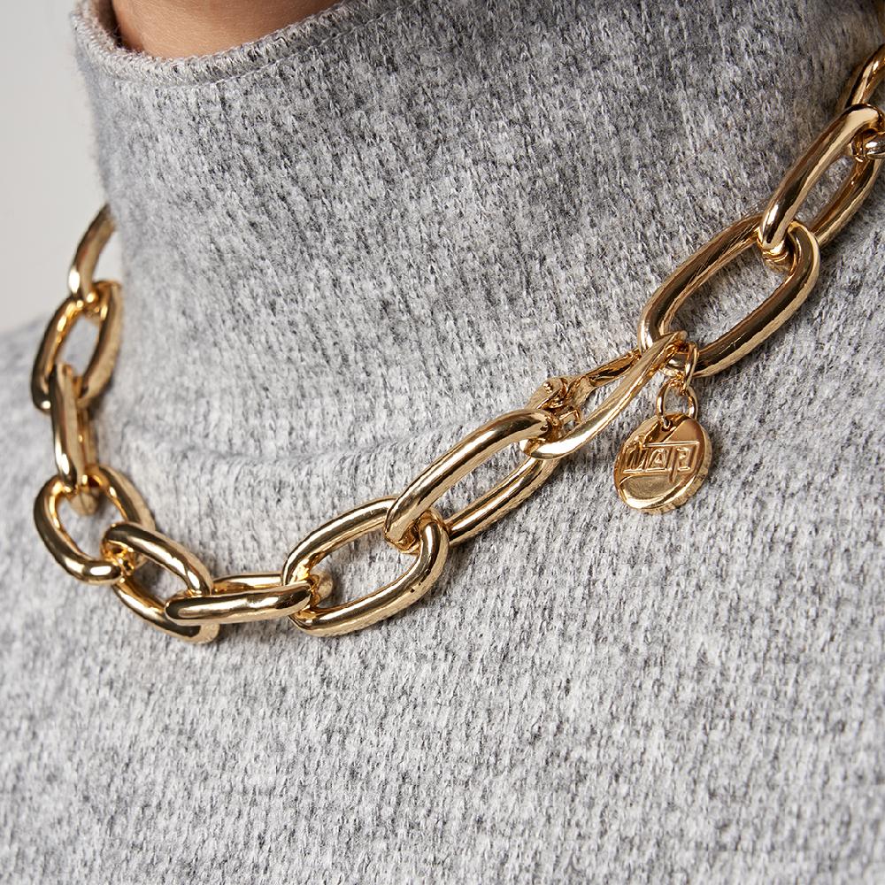 Unoaerre Collana Corta A Catena Dorata | UNOAERRE Gioielli
