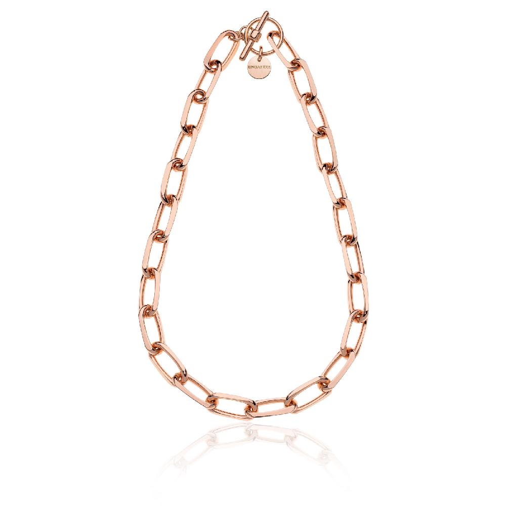 Unoaerre Collana di catena in bronzo dorato rosa | UNOAERRE Gioielli
