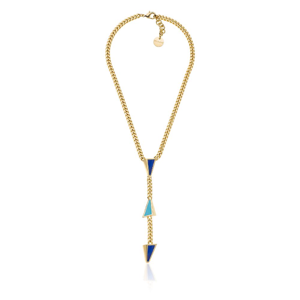 Unoaerre Collana donna catena smalto blu | UNOAERRE Gioielli