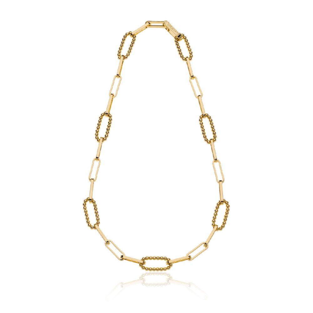 Unoaerre Collana Donna Dorata Con Maglie Di Catena A Palline | UNOAERRE Gioielli