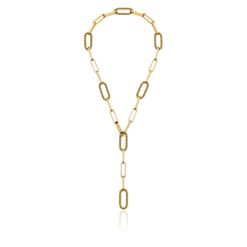 Unoaerre Collana donna dorata con maglie di catena a palline | UNOAERRE Gioielli