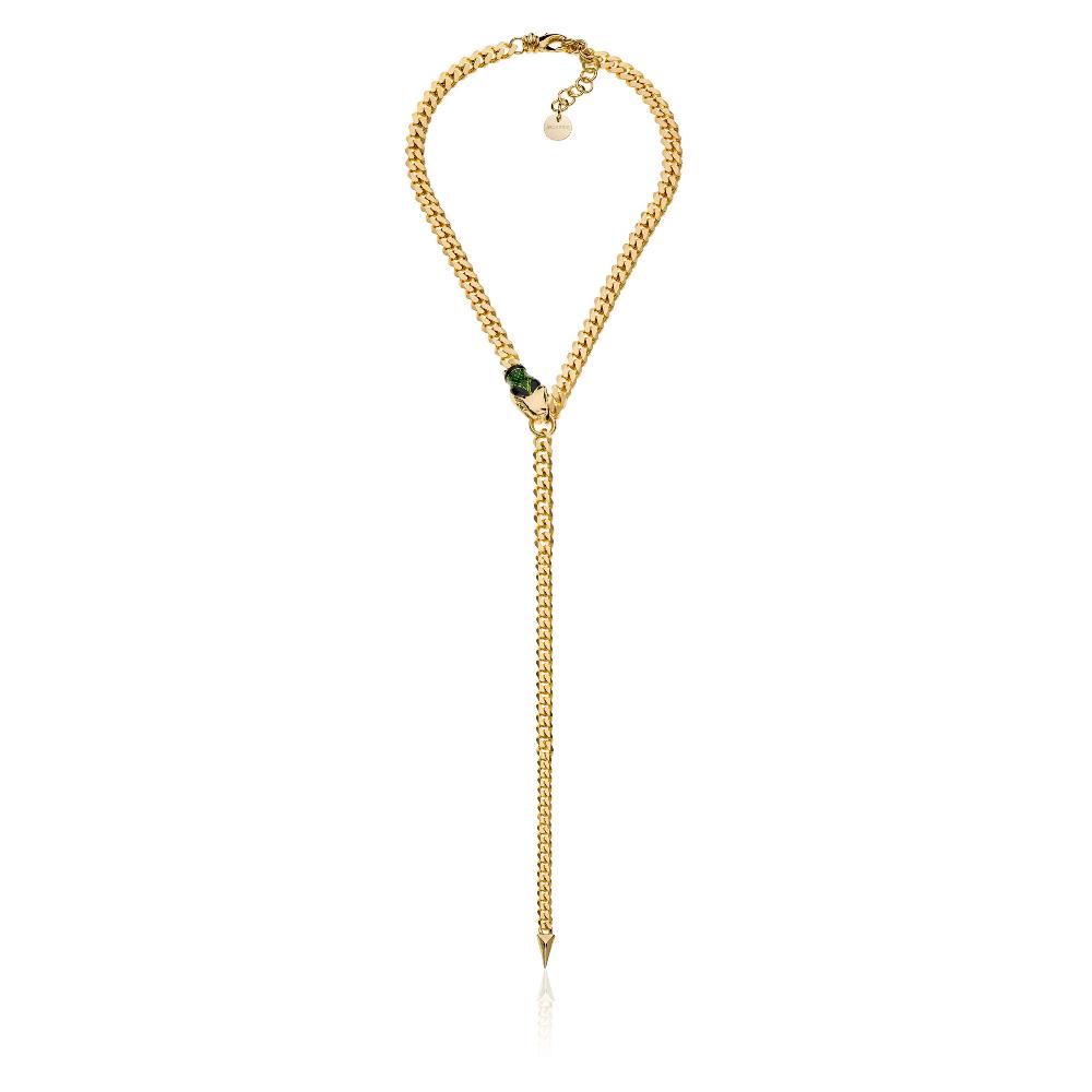 Unoaerre Collana donna grumetta con serpente smaltato | UNOAERRE Gioielli