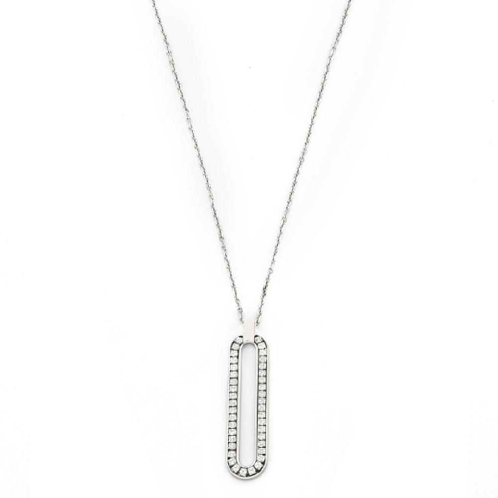 Unoaerre Collana In Argento 925 E Zirconi | UNOAERRE Gioielli