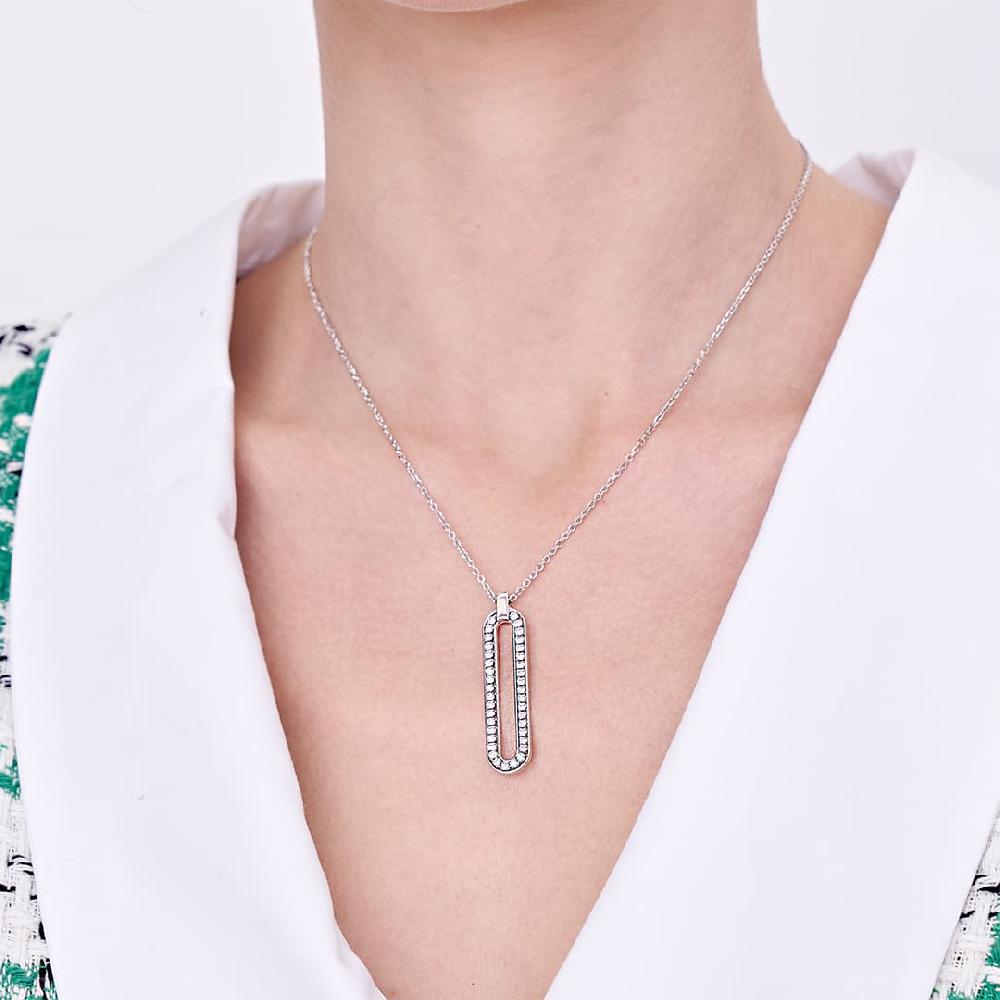 Unoaerre Collana In Argento 925 E Zirconi | UNOAERRE Gioielli