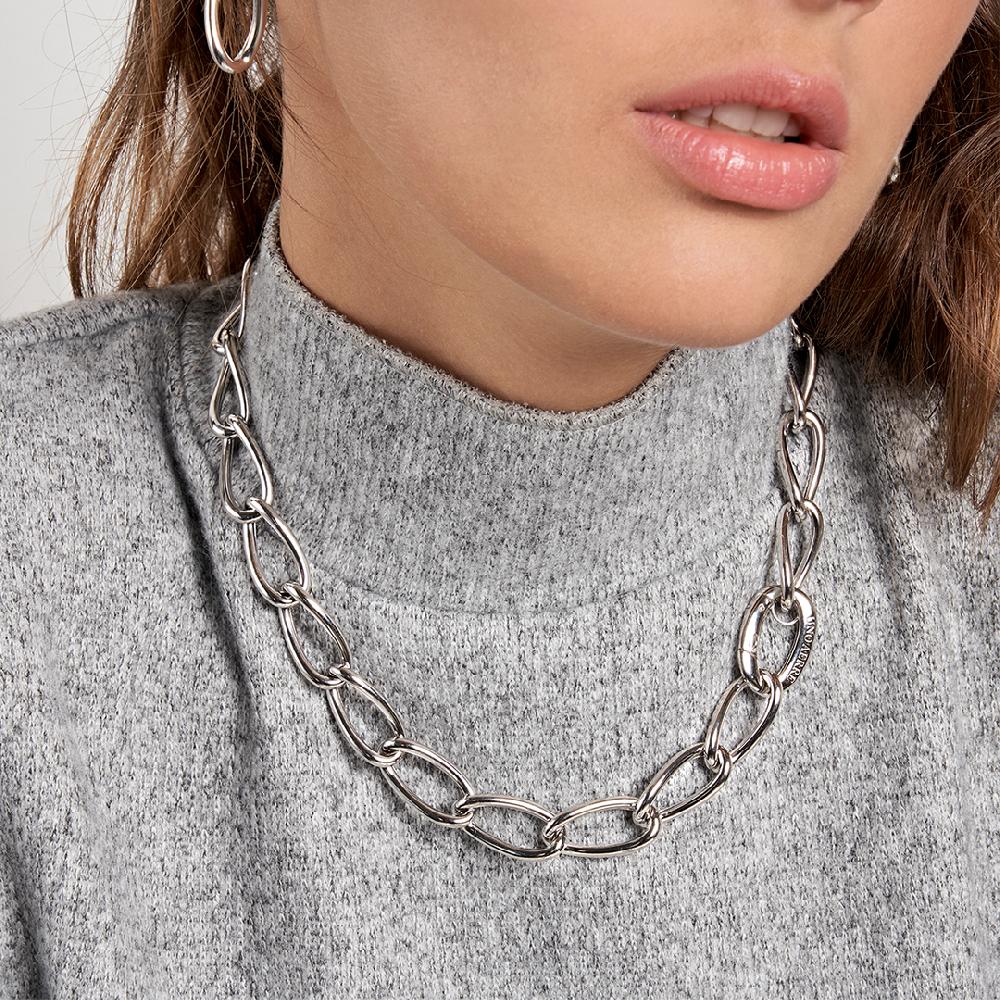 Unoaerre Collana In Argento Bianco 500160 | UNOAERRE Gioielli