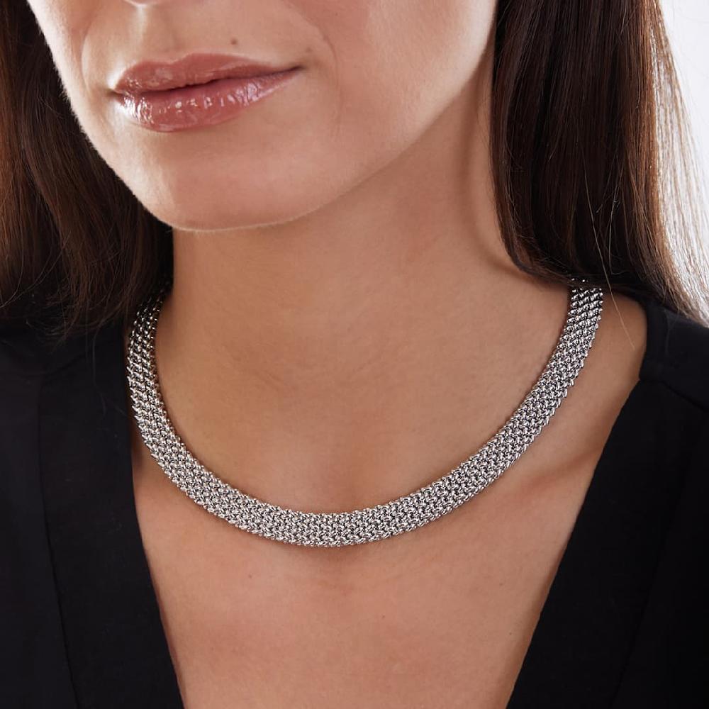 Unoaerre Collana In Argento Bianco 509527 | UNOAERRE Gioielli