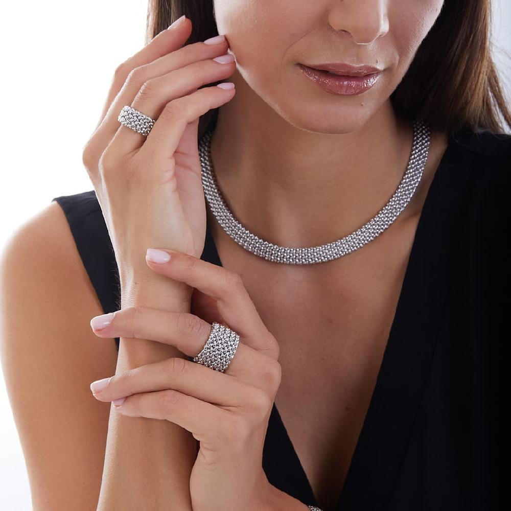 Unoaerre Collana In Argento Bianco 509527 | UNOAERRE Gioielli