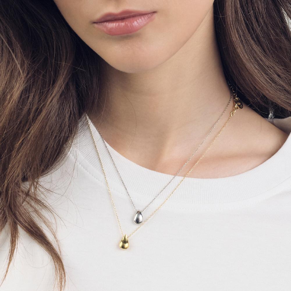 Unoaerre Collana In Argento Con Goccia | UNOAERRE Gioielli