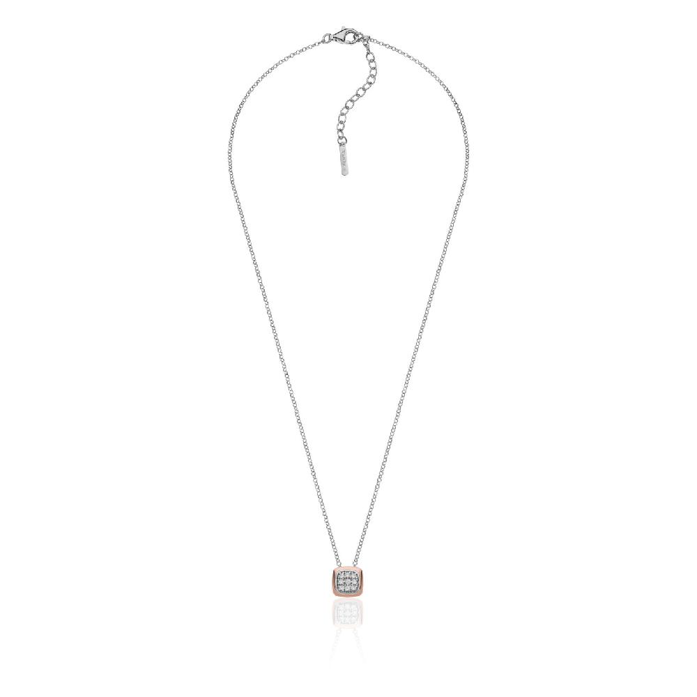 Unoaerre Collana in argento donna con pavé | UNOAERRE Gioielli