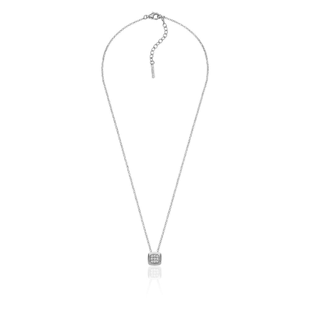 Unoaerre Collana in argento donna con pavé | UNOAERRE Gioielli