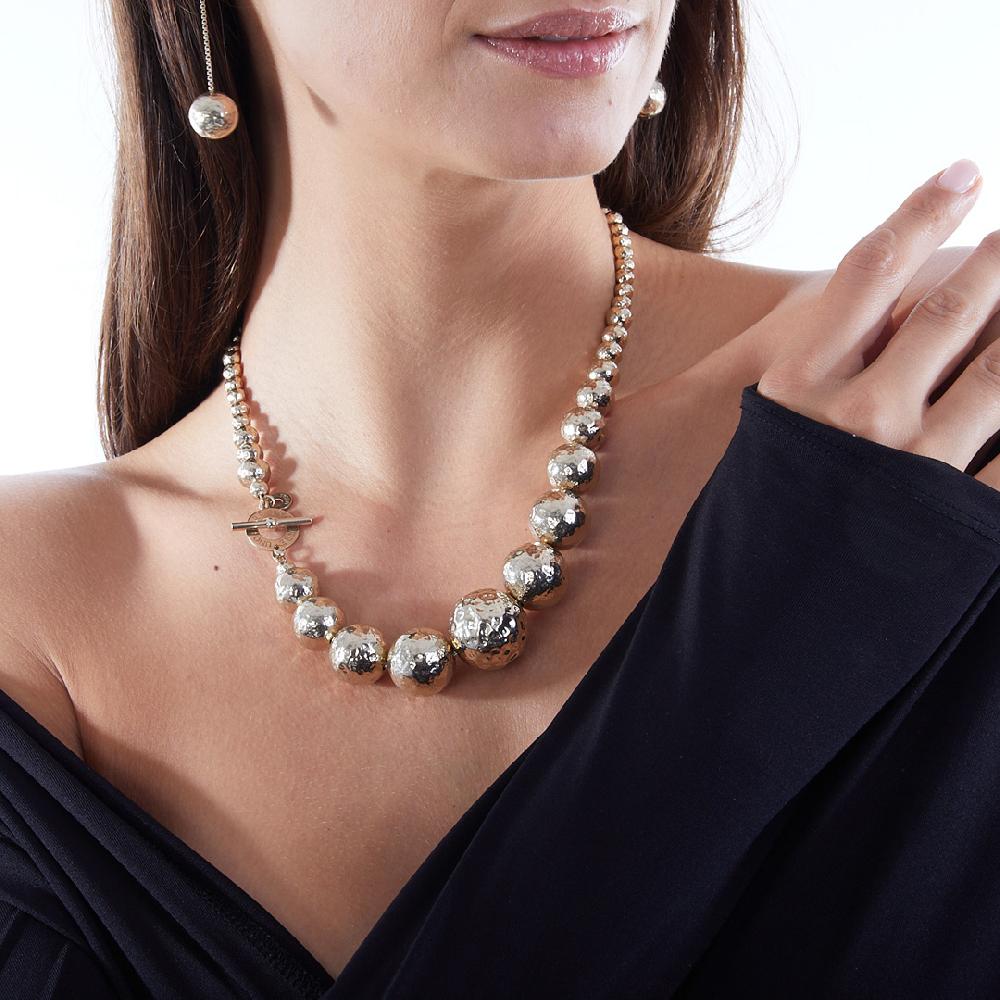 Unoaerre Collana In Argento Dorato 509133 | UNOAERRE Gioielli