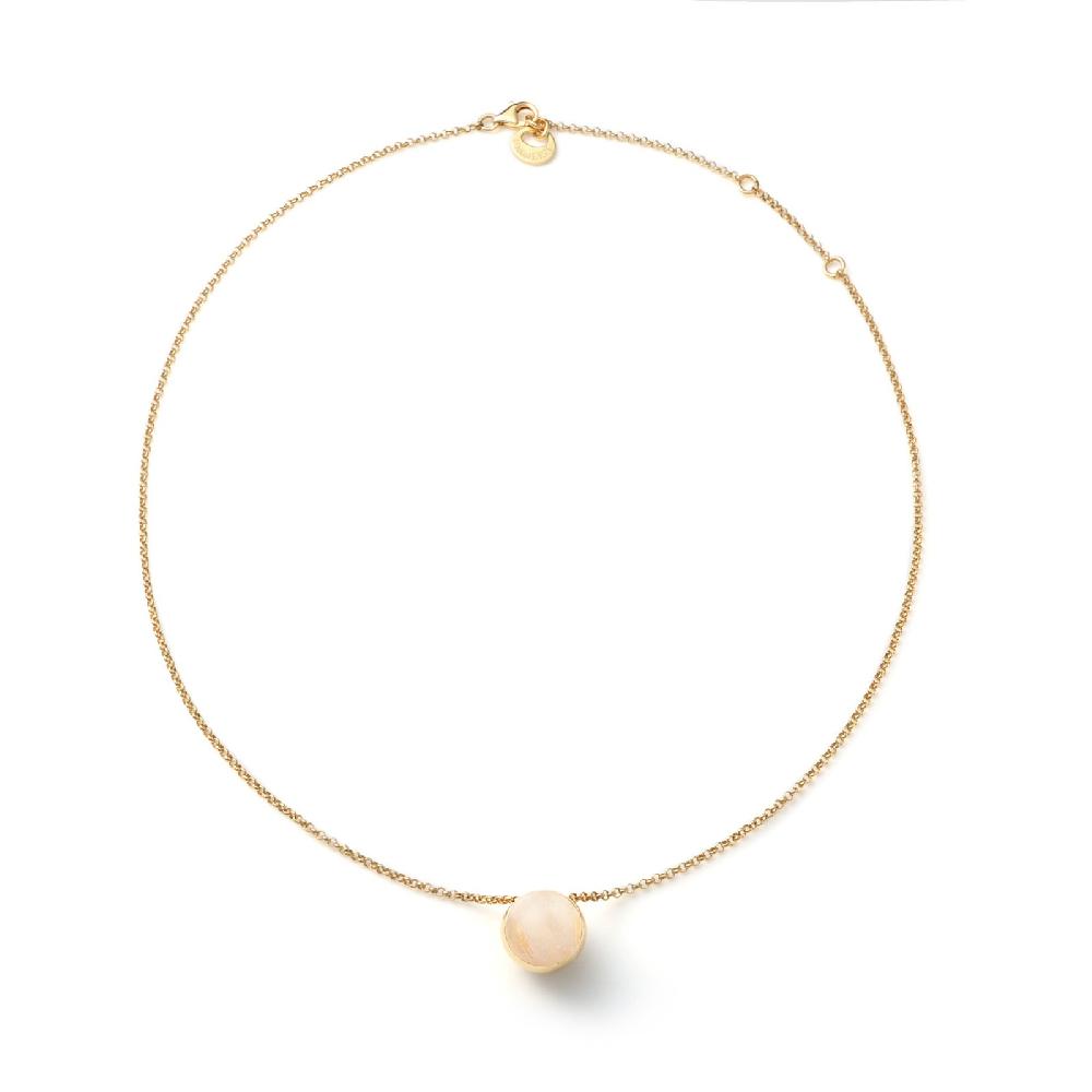 Unoaerre Collana in argento dorato e quarzo | UNOAERRE Gioielli