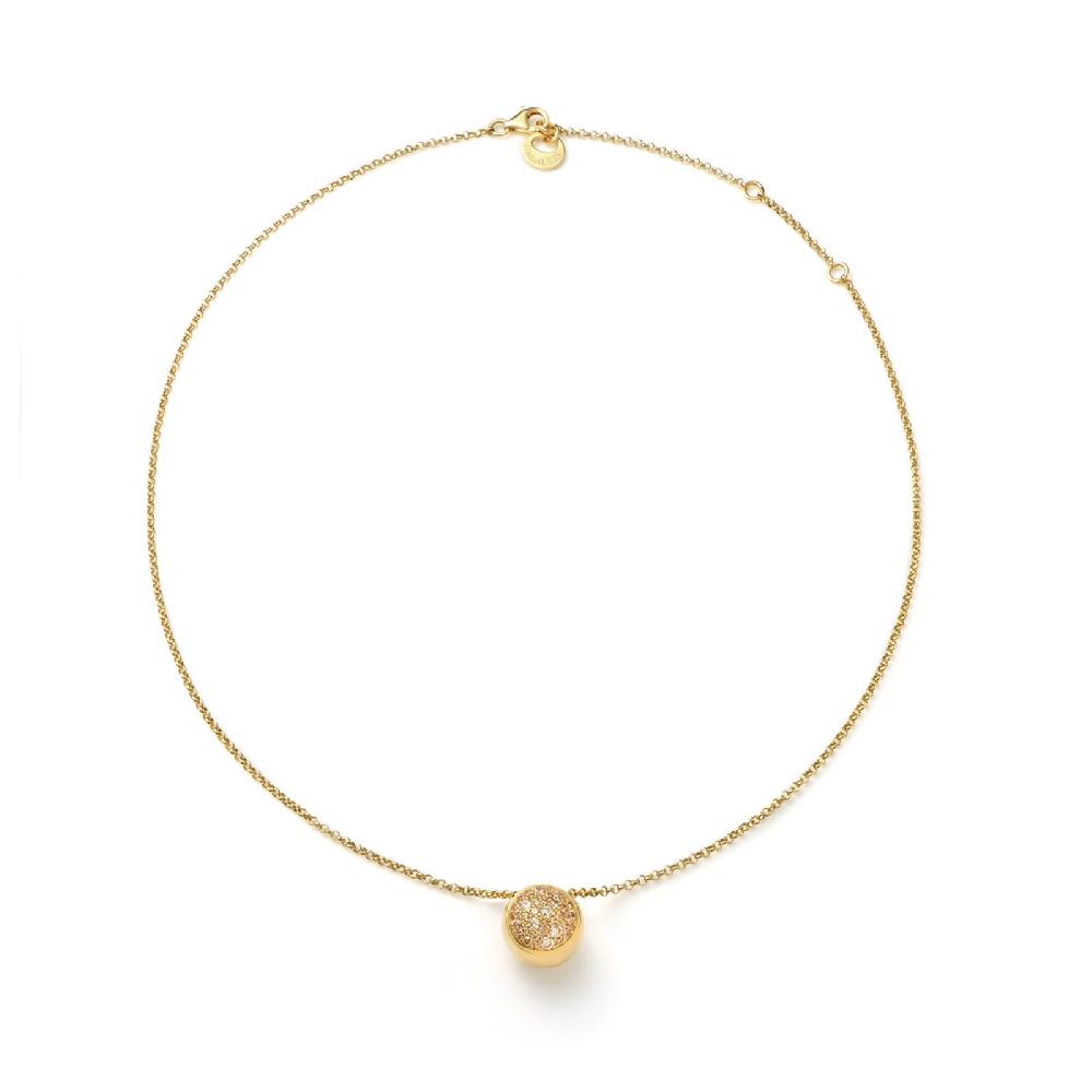 Unoaerre Collana in argento dorato e zirconi | UNOAERRE Gioielli