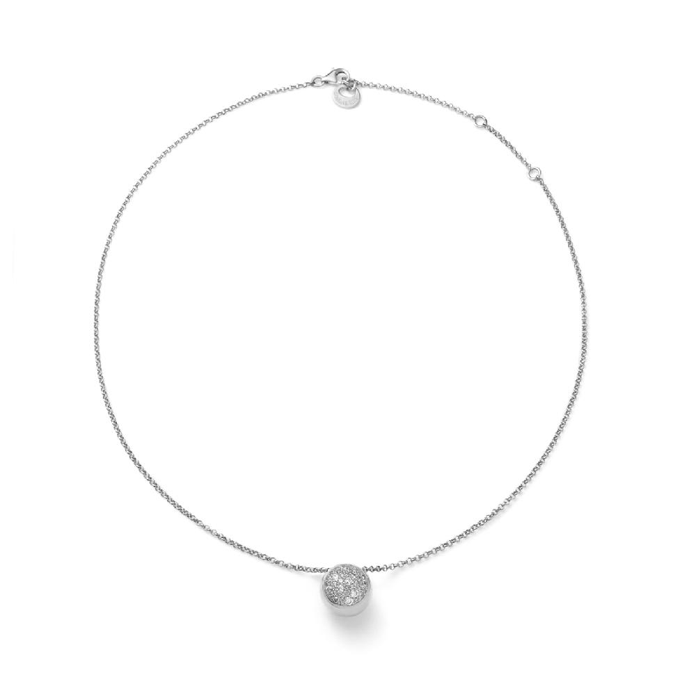 Unoaerre Collana in argento e pavé di zirconi | UNOAERRE Gioielli