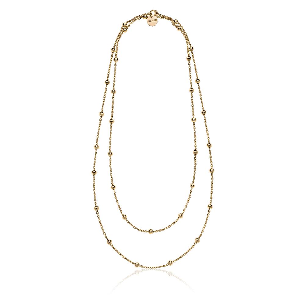 Unoaerre Collana in bronzo dorato con sfere | UNOAERRE Gioielli