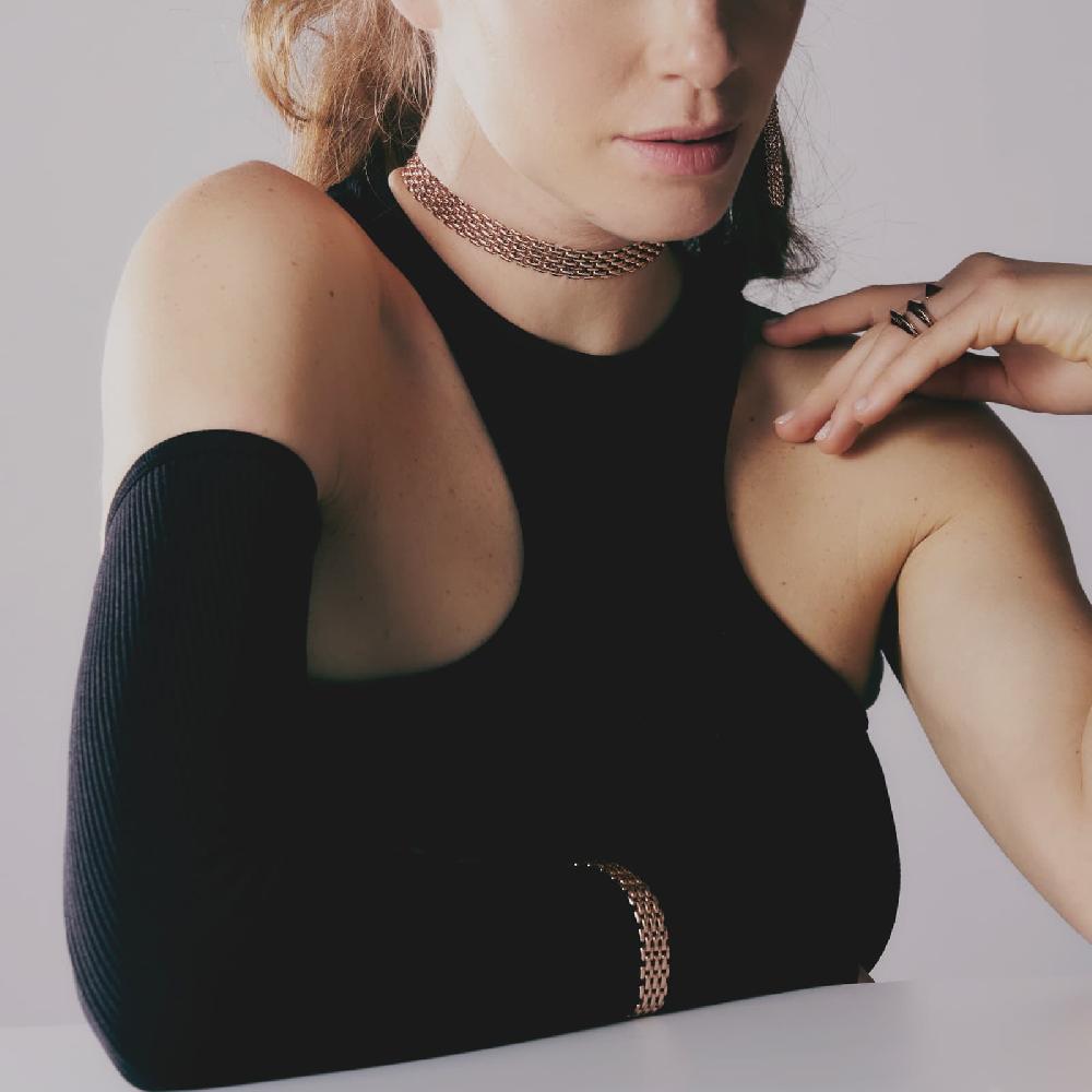 Unoaerre Collana In Bronzo Dorato Rosa 540226 | UNOAERRE Gioielli