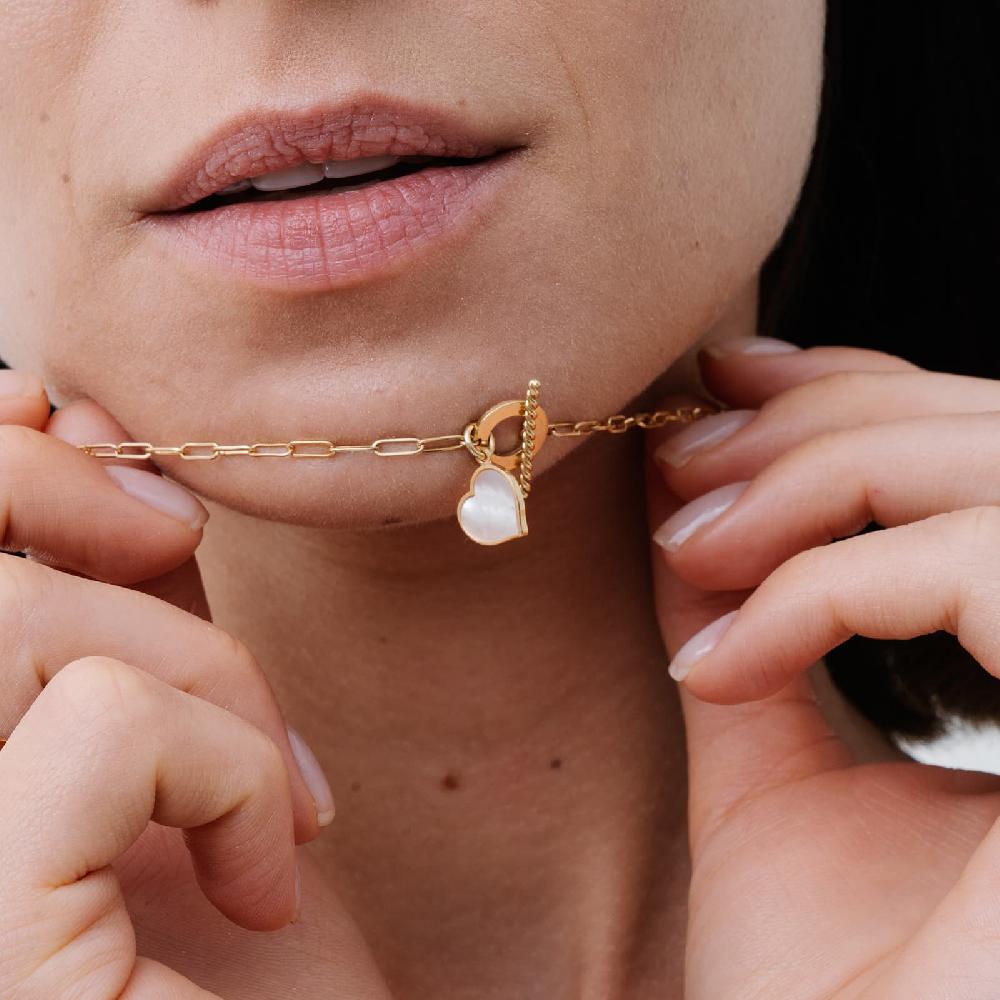 Unoaerre Collana In Oro Con Pendente In Madreperla | UNOAERRE Gioielli