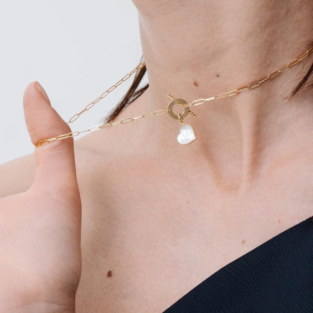 Unoaerre Collana In Oro Con Pendente In Madreperla | UNOAERRE Gioielli