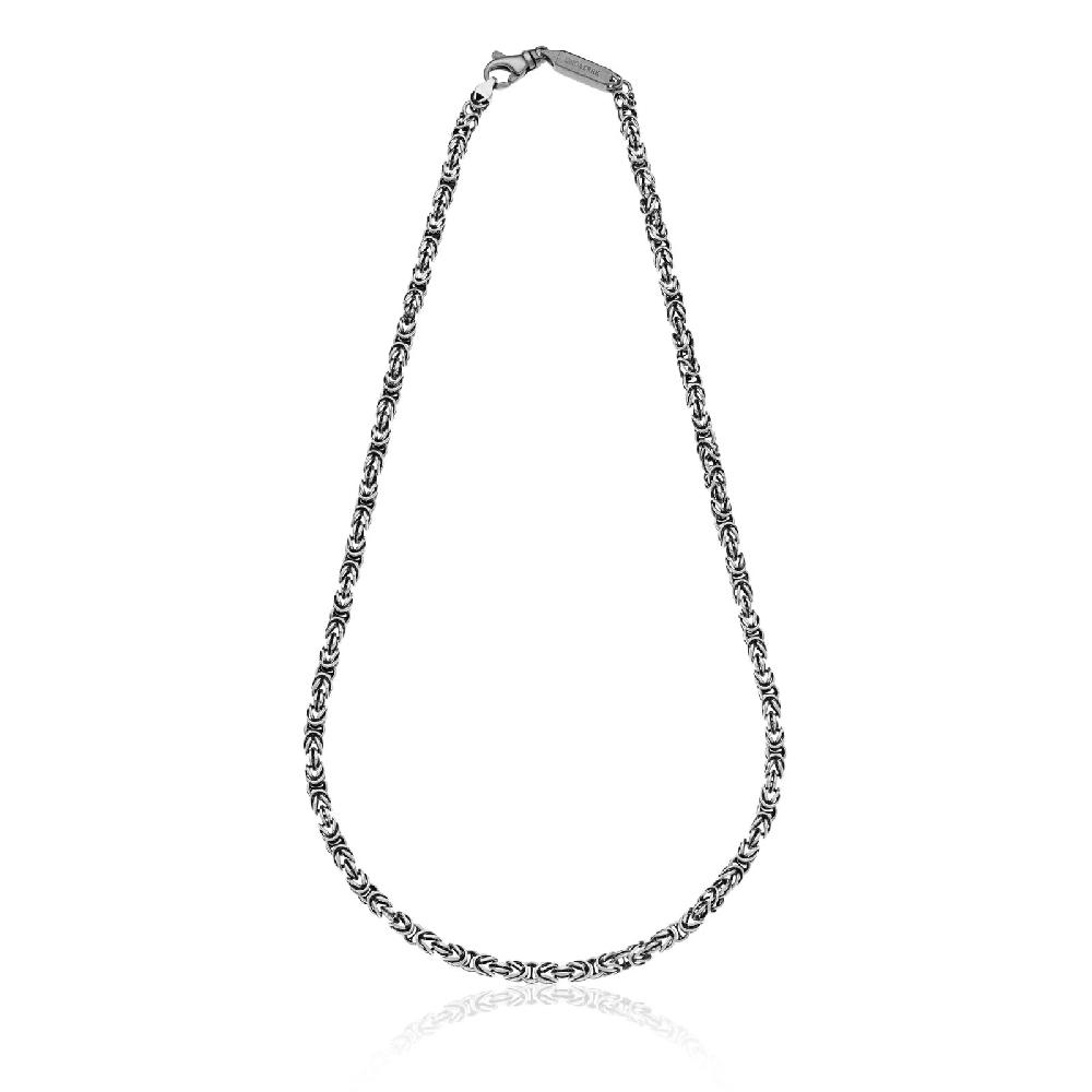 Unoaerre Collana uomo argento bizantina | UNOAERRE Gioielli