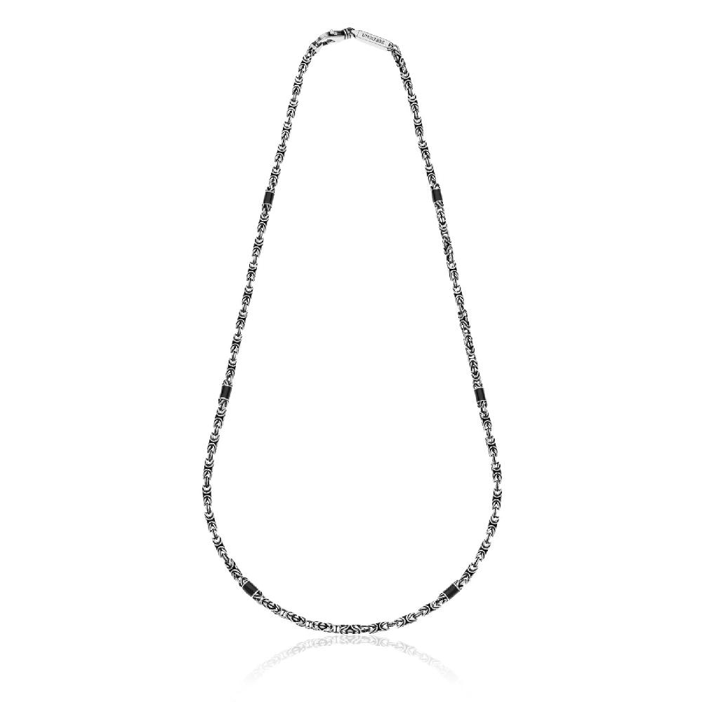 Unoaerre Collana uomo argento bizantina | UNOAERRE Gioielli