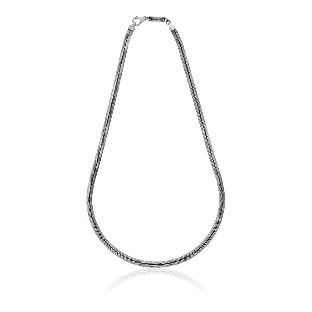 Unoaerre Collana uomo in argento brunito | UNOAERRE Gioielli