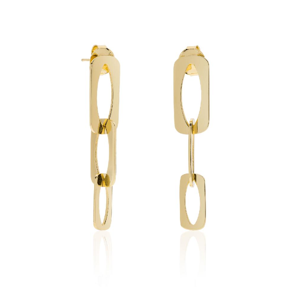 Unoaerre DINAMICA Orecchini pendenti dorati | UNOAERRE Gioielli