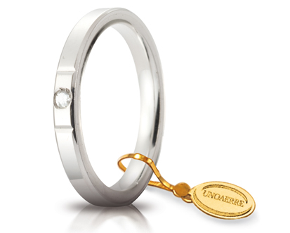 Unoaerre fede in oro bianco 025afc002001001075004 | UNOAERRE Gioielli