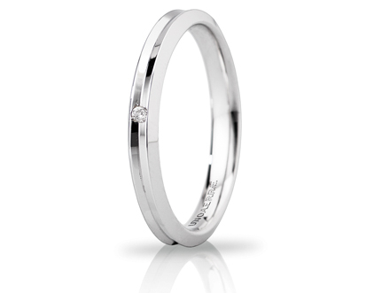 Unoaerre fede in oro bianco 030afc278001001075004 | UNOAERRE Gioielli