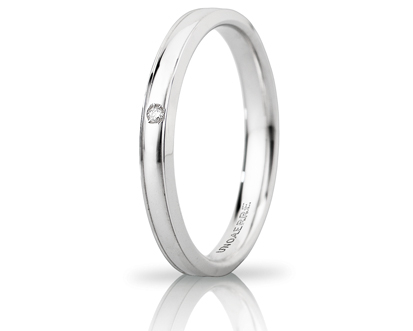 Unoaerre fede in oro bianco 030afc279001001075004 | UNOAERRE Gioielli