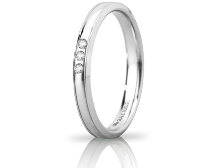Unoaerre fede in oro bianco 030afc279003001075004 | UNOAERRE Gioielli