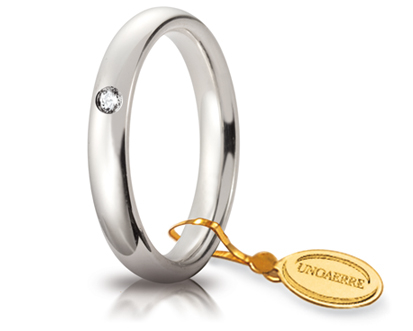 Unoaerre fede in oro bianco 035afc001001001075004 | UNOAERRE Gioielli