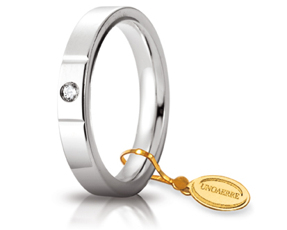 Unoaerre fede in oro bianco 035afc002001001075004 | UNOAERRE Gioielli