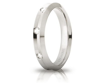 Unoaerre fede in oro bianco 040afc278008001075004 | UNOAERRE Gioielli