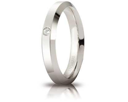 Unoaerre fede in oro bianco 040afc280001001075004 | UNOAERRE Gioielli