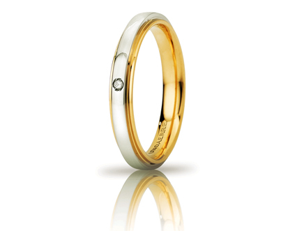 Unoaerre fede in oro bicolore 050afc282001001075043 | UNOAERRE Gioielli