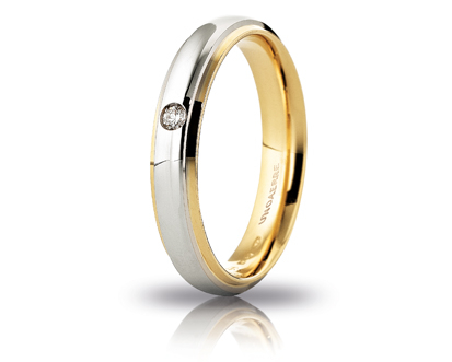 Unoaerre fede in oro bicolore 070afc282001001075043 | UNOAERRE Gioielli