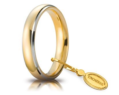 Unoaerre fede in oro giallo e bianco 040afc001010001075037 | UNOAERRE Gioielli