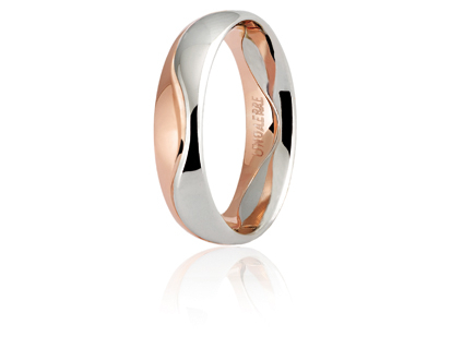 Unoaerre fede in oro rosso e bianco 050afc009000001075035 | UNOAERRE Gioielli