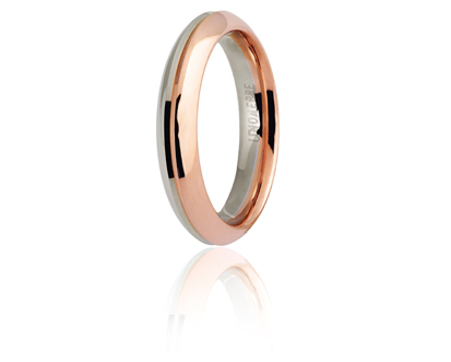 Unoaerre fede in oro rosso e bianco 070afc290000001075035 | UNOAERRE Gioielli