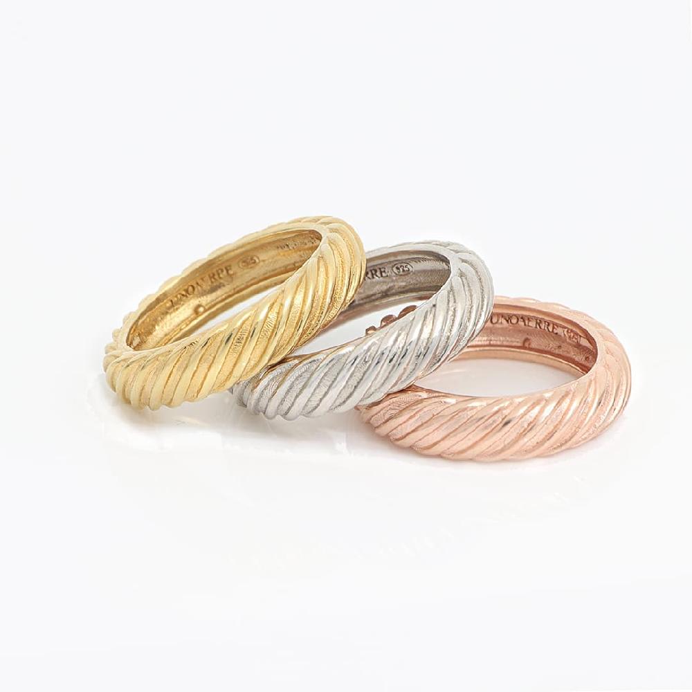 Unoaerre Fedina In Argento Placcato Oro Rosa | UNOAERRE Gioielli